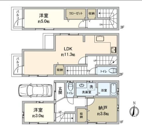 小曽根町3丁目 新築戸建 間取図(平面図) 小曽根町3丁目 新築戸建 間取図(平面図)