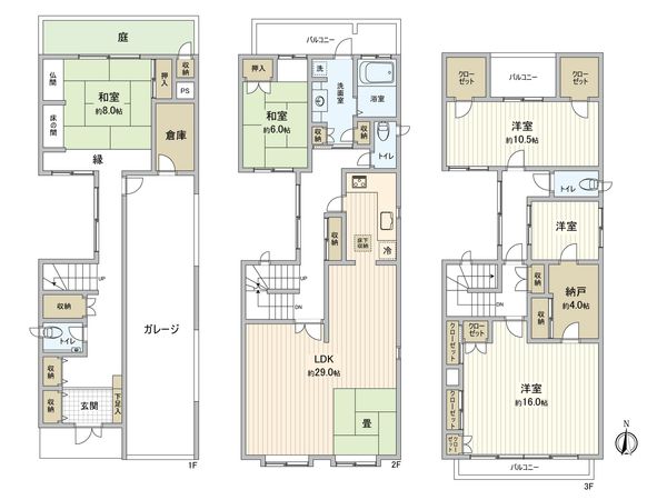 甲子園口2丁目 中古戸建 間取図(平面図) 甲子園口2丁目 中古戸建 間取図(平面図)