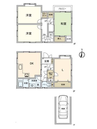 東鳴尾町1丁目・中古戸建 間取図(平面図) 東鳴尾町1丁目・中古戸建 間取図(平面図)