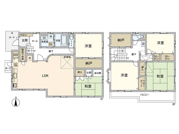 小松南町1丁目 中古戸建 間取図(平面図)