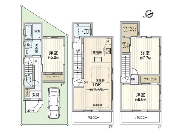 笠屋町 新築戸建 間取図(平面図) 笠屋町 新築戸建 間取図(平面図)