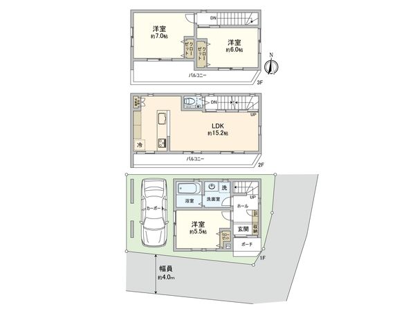 小松南町1丁目 新築戸建 間取図(平面図)