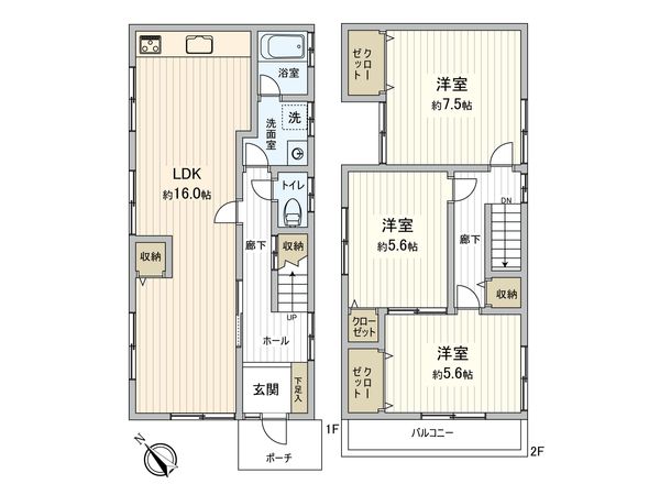 今津二葉町 中古戸建 間取図(平面図) 今津二葉町 中古戸建 間取図(平面図)