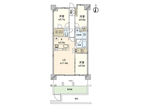 シエリア西宮武庫川 間取図(平面図) シエリア西宮武庫川 間取図(平面図)