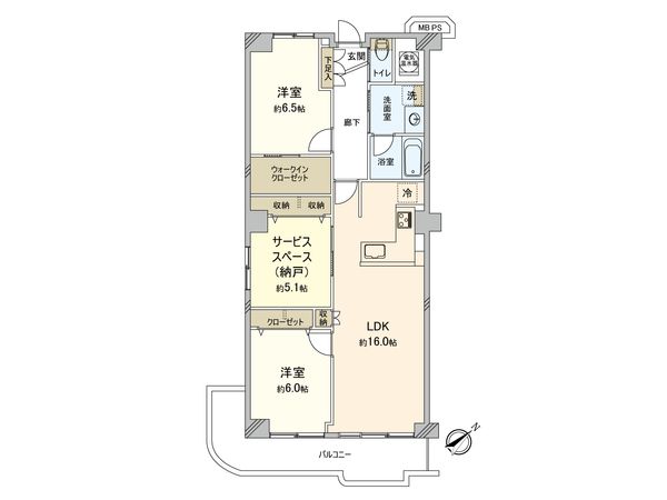 ネオコーポ第2武庫川 間取図(平面図) ネオコーポ第2武庫川 間取図(平面図)