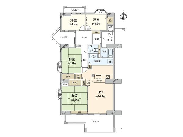 武庫川第2三番街 3号棟 間取図(平面図) 武庫川第2三番街 3号棟 間取図(平面図)