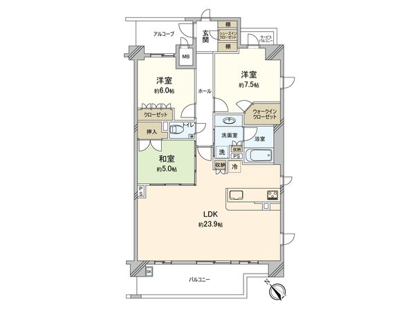 ローレルコート西宮里中町 間取図(平面図) ローレルコート西宮里中町 間取図(平面図)