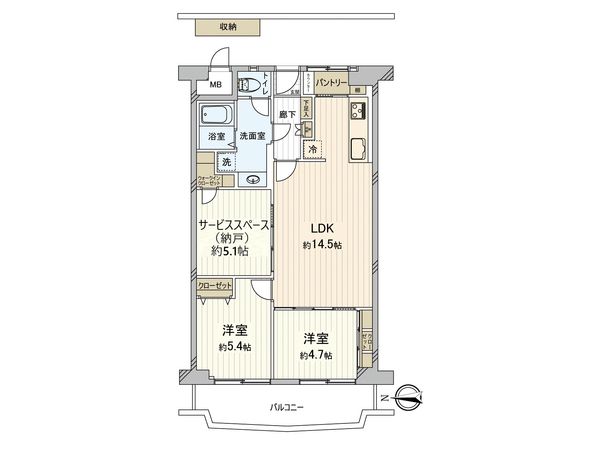 メガロコープ西宮Ⅱ 1号棟 間取図(平面図) メガロコープ西宮Ⅱ 1号棟 間取図(平面図)