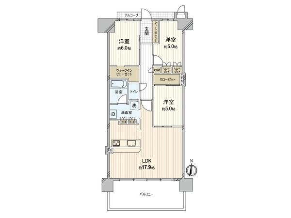 ローレルコート西宮甲子園 間取図(平面図)