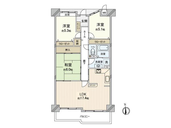 ジークレフ武庫川公園 間取図(平面図) ジークレフ武庫川公園 間取図(平面図)