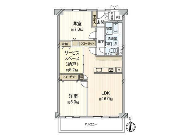 アイビーハイツ甲子園 間取図(平面図) 間取図(平面図)