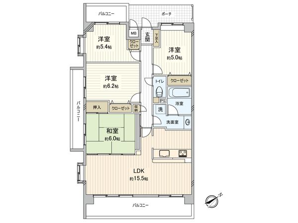 藤和シティホームズ西宮東町 間取図(平面図) 間取図(平面図)