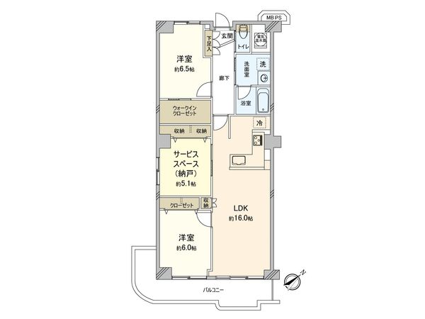 ネオコーポ第2武庫川 間取図(平面図) ネオコーポ第2武庫川 間取図(平面図)