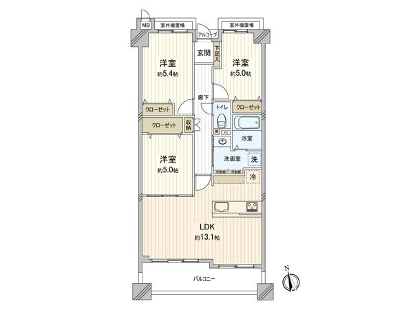 ジークレフ西宮武庫川館 オリーブ館 間取図(平面図) 間取図(平面図)