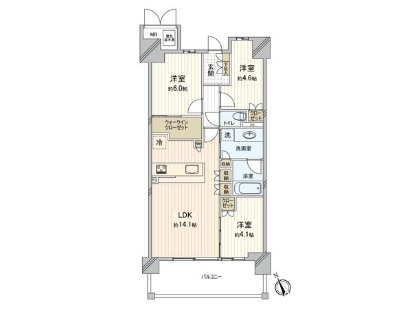 ジオ西宮コートテラス 間取図(平面図) ジオ西宮コートテラス 間取図(平面図)