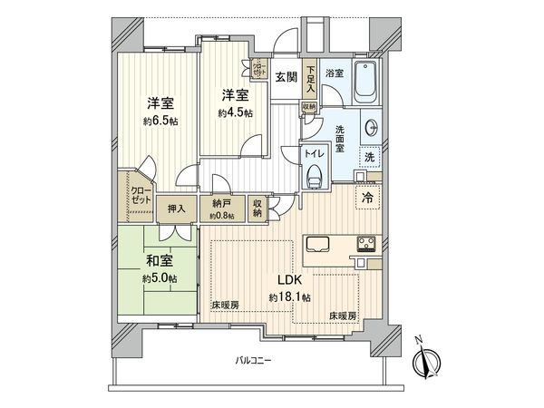 グランドパレス西宮武庫川 間取図(平面図) 間取図(平面図)