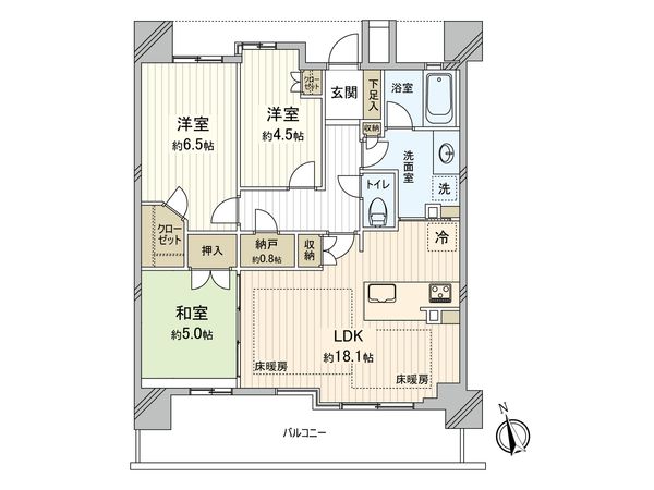 グランドパレス西宮武庫川 間取図(平面図) グランドパレス西宮武庫川 間取図(平面図)