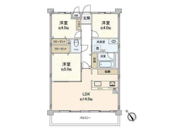 藤和ハイタウン西宮 間取図(平面図) 藤和ハイタウン西宮 間取図(平面図)