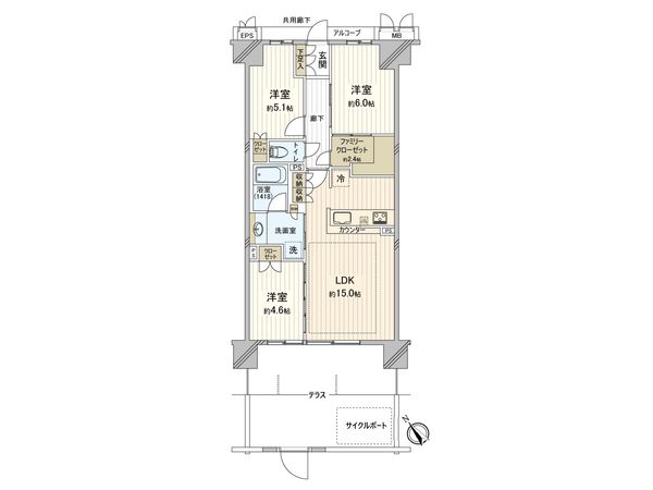 ジオ西宮今津 間取図(平面図)