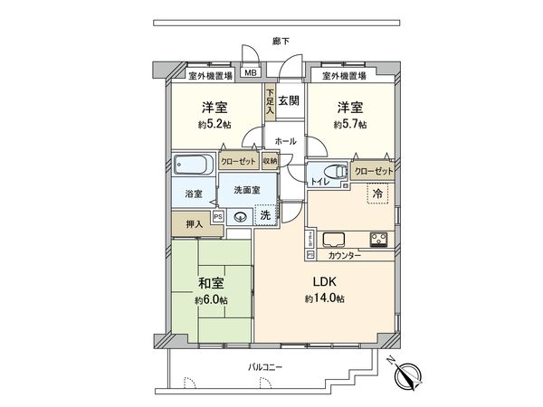 ネオ・ディ甲子園高潮 間取図(平面図) 間取図(平面図)