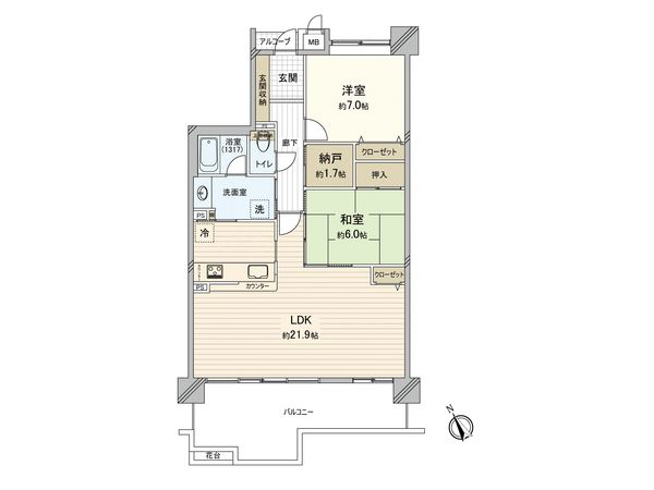 西宮マリナパークシティ・杜のまち 2番館 間取図(平面図) 西宮マリナパークシティ・杜のまち 2番館 間取図(平面図)