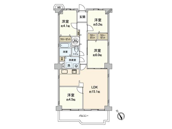 ネオコーポ武庫川 間取図(平面図) 間取図(平面図)