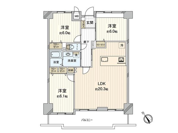 シャルマンコーポ西宮東 間取図(平面図) シャルマンコーポ西宮東 間取図(平面図)