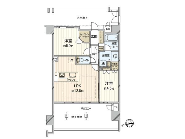 レ・ジェイド西宮甲子園 間取図(平面図) レ・ジェイド西宮甲子園 間取図(平面図)