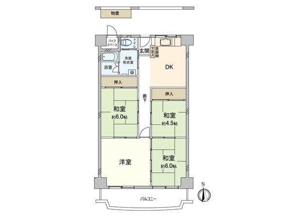 メガロコープ西宮Ⅱ 1号棟 間取図(平面図) メガロコープ西宮Ⅱ 1号棟 間取図(平面図)