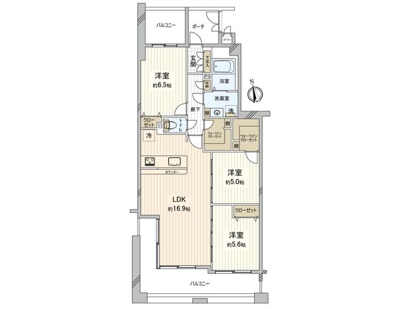 ジークレフ西宮武庫川館 オリーブ館 間取図(平面図)