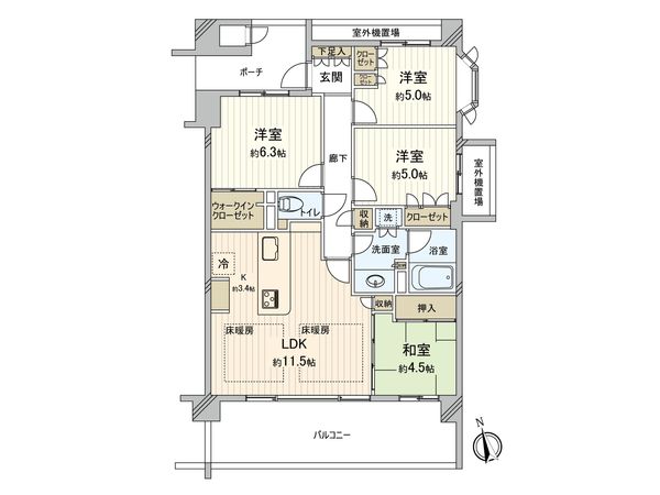 ネバーランド上甲子園 間取図(平面図) ネバーランド上甲子園 間取図(平面図)