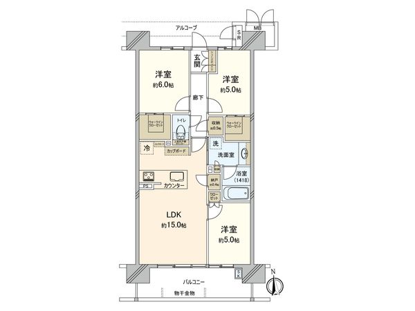 リバーガーデン西宮酒蔵通り 間取図(平面図) リバーガーデン西宮酒蔵通り 間取図(平面図)