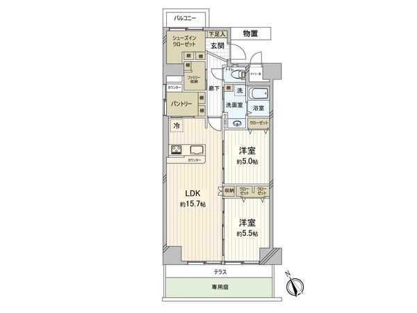 メガロコープ西宮Ⅱ 2号棟 間取図(平面図) メガロコープ西宮Ⅱ 2号棟 間取図(平面図)