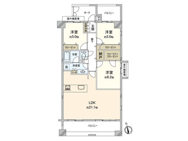 ジークレフ西宮武庫川館 オリーブ館 間取図(平面図) ジークレフ西宮武庫川館 オリーブ館 間取図(平面図)