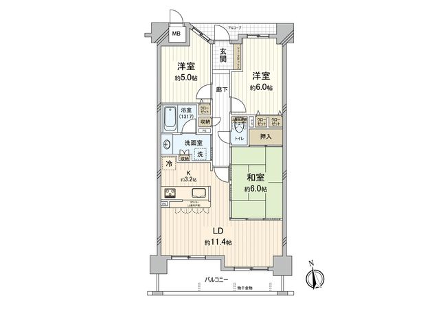 ディアステージ西宮綾羽町 間取図(平面図) ディアステージ西宮綾羽町 間取図(平面図)
