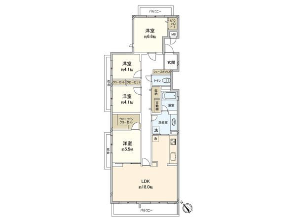 甲子園上鳴尾シティハウス 間取図(平面図) 間取図(平面図)
