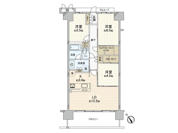 ジオ西宮今津 間取図(平面図) ジオ西宮今津 間取図(平面図)