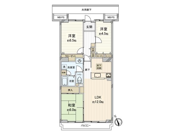 武庫川第2一番街 10号棟 間取図(平面図) 間取図(平面図)
