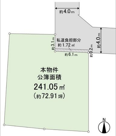 右京区嵯峨朝日町 区画図 右京区嵯峨朝日町 区画図