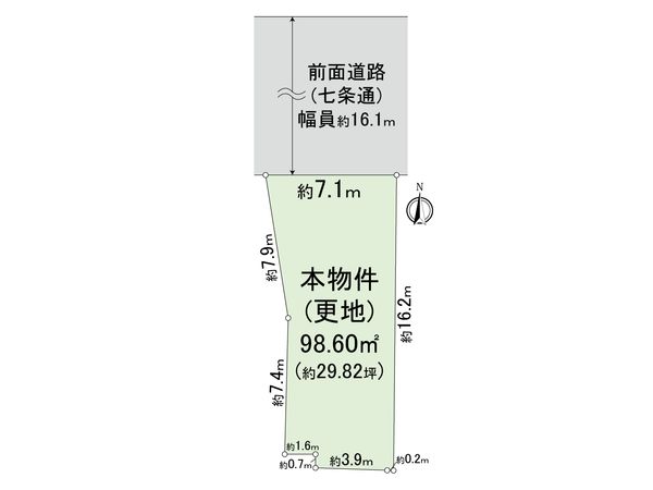 右京区西京極南方町 区画図 区画図
