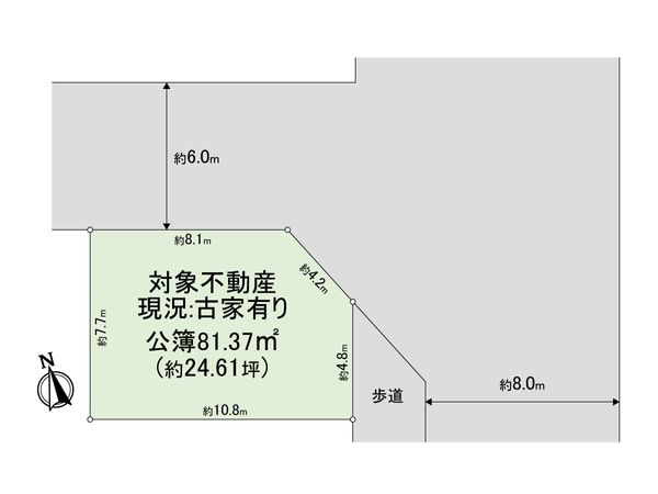 右京区梅津尻溝町 区画図 右京区梅津尻溝町 区画図
