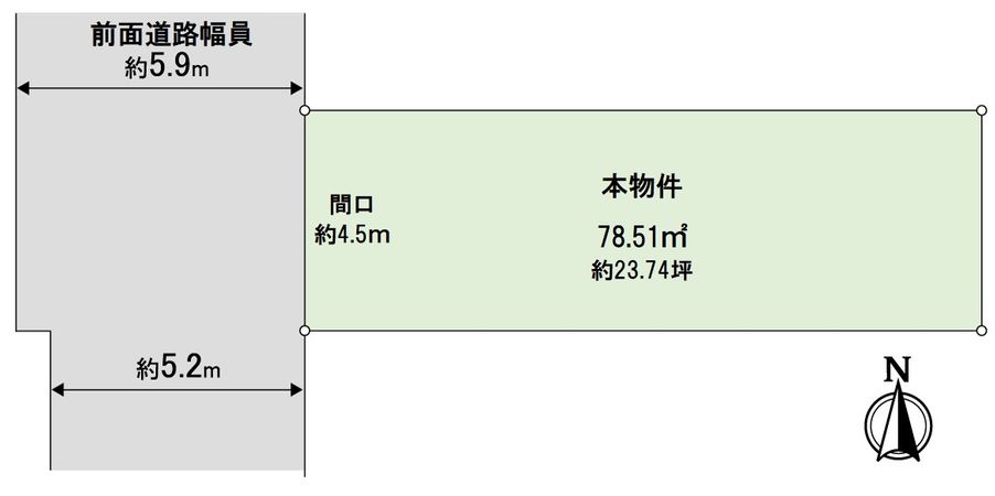 中京区西ノ京北壷井町 区画図