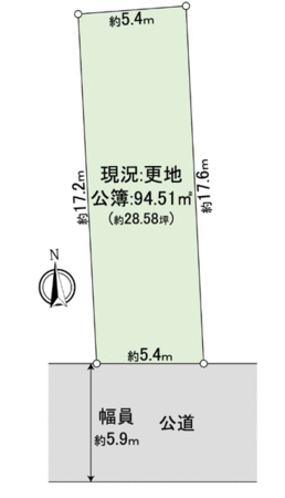 中京区西ノ京中御門西町 地形図