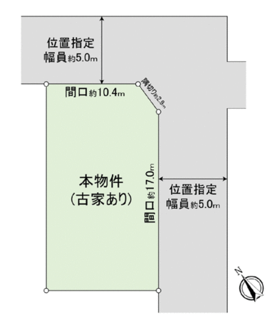 右京区鳴滝松本町 地形図