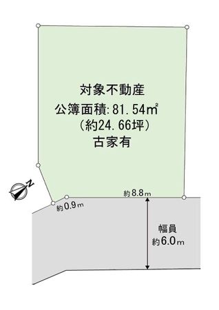 右京区嵯峨広沢御所ノ内町 間取図(平面図)