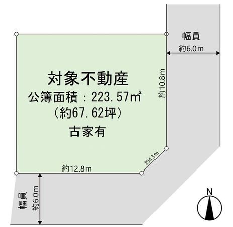 中京区西ノ京円町 区画図 中京区西ノ京円町 区画図