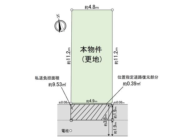 右京区太秦蜂岡町 区画図 右京区太秦蜂岡町 区画図