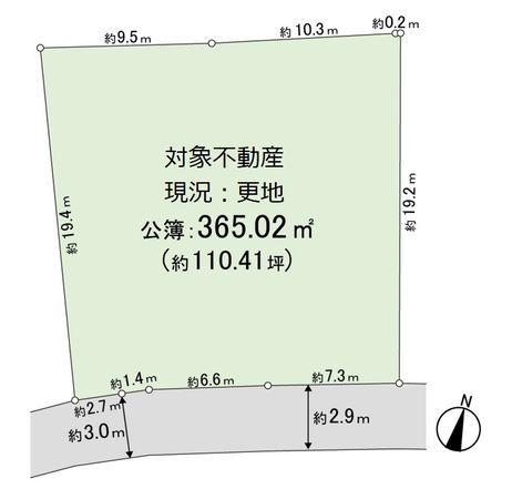 右京区嵯峨天龍寺今堀町 区画図 右京区嵯峨天龍寺今堀町 区画図