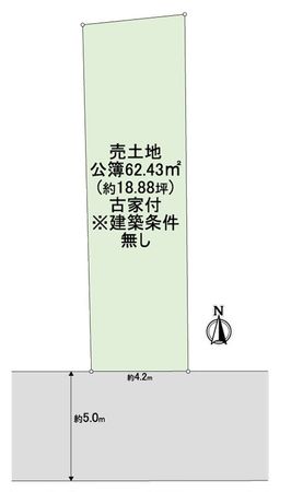 右京区梅津徳丸町 区画図