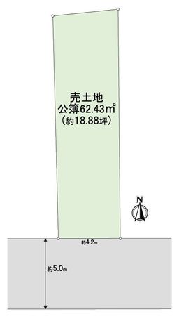 右京区梅津徳丸町 区画図